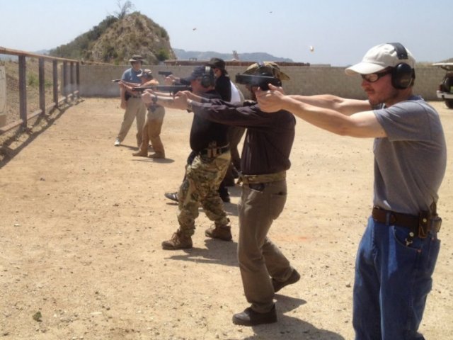 Defensive handgun training with
                            Ryman Tactical.
